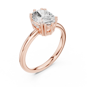 Rosalind Oval Diamond Accent Ring