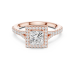 Load image into Gallery viewer, Étoile 1.00ct Princess Cut Diamond Ring
