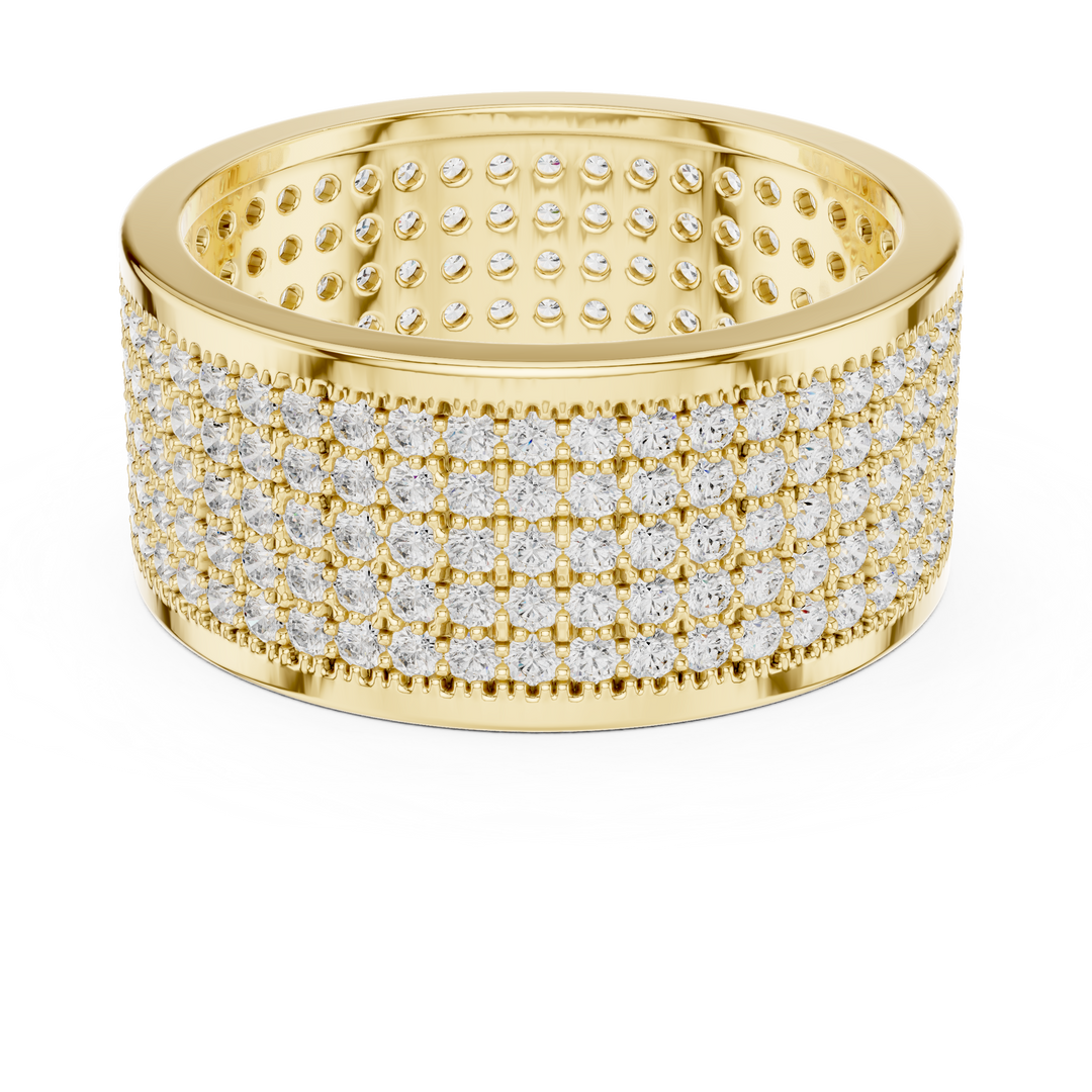 Grid Pavé Mens Ring — 1.84ct