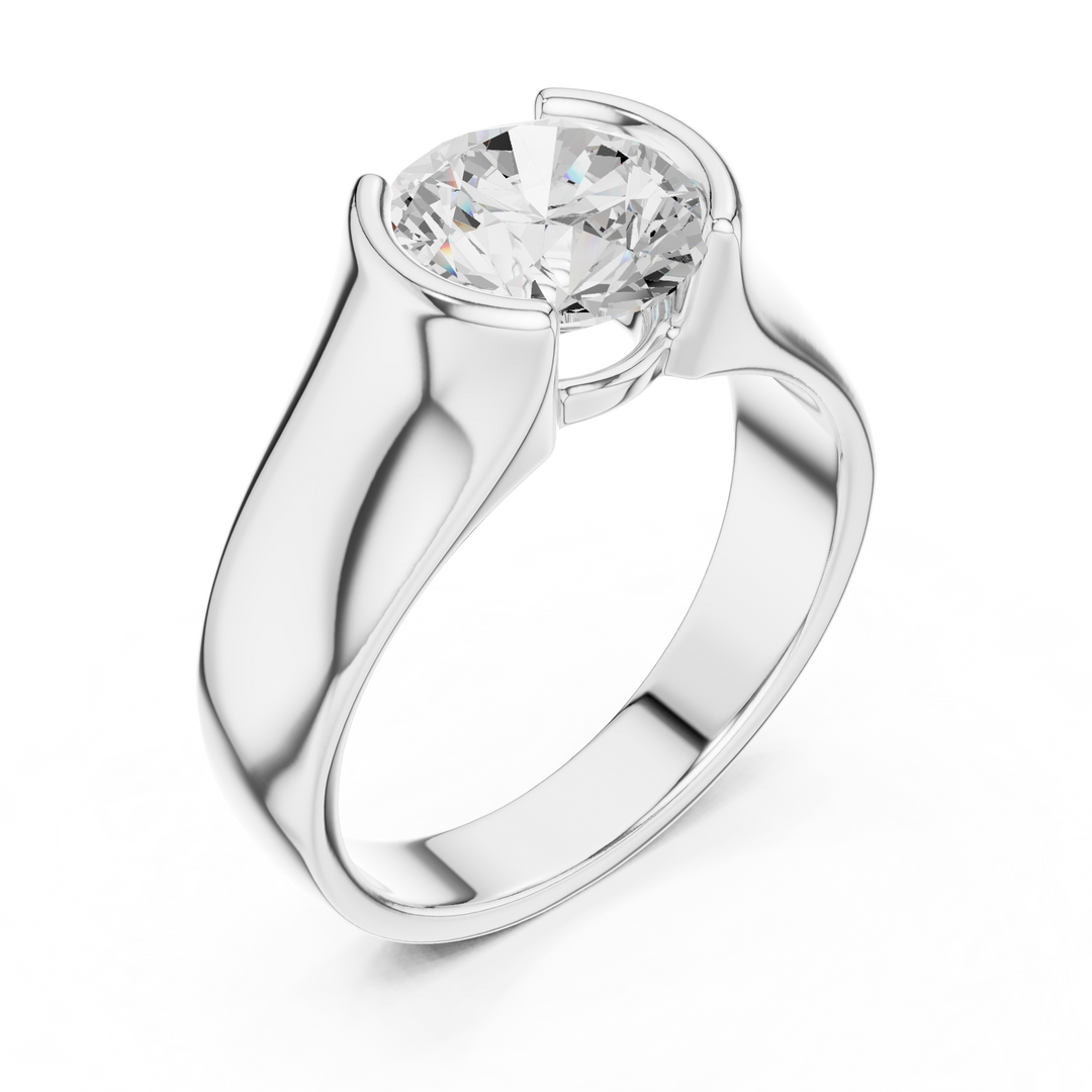 Bold Solitaire Mens Ring — 1.50ct