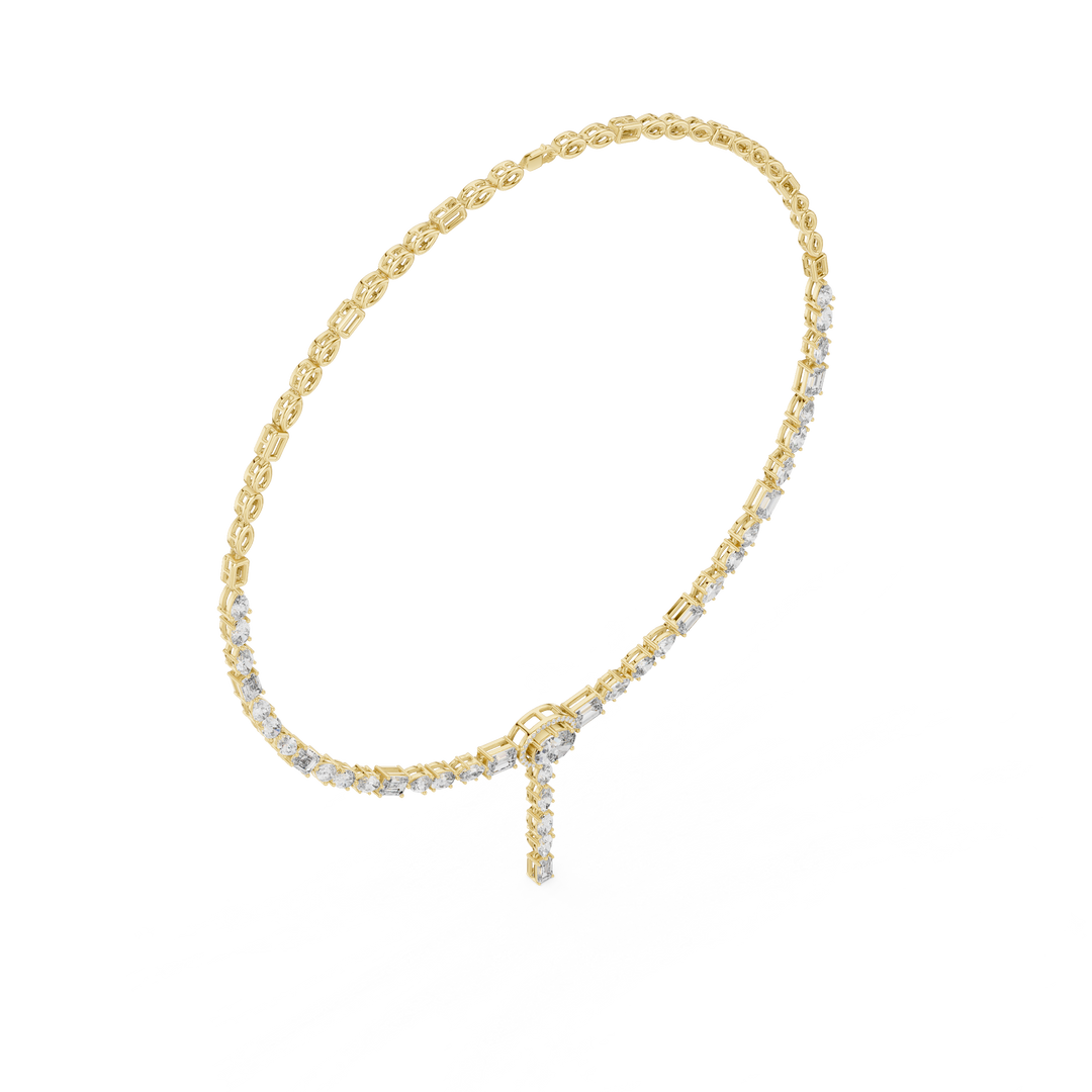 Cascading Multi-Cut Drop Necklace — 14.27ct