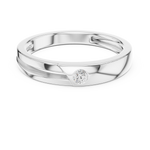 Load image into Gallery viewer, Flush Solitaire Mens Ring — 0.07ct
