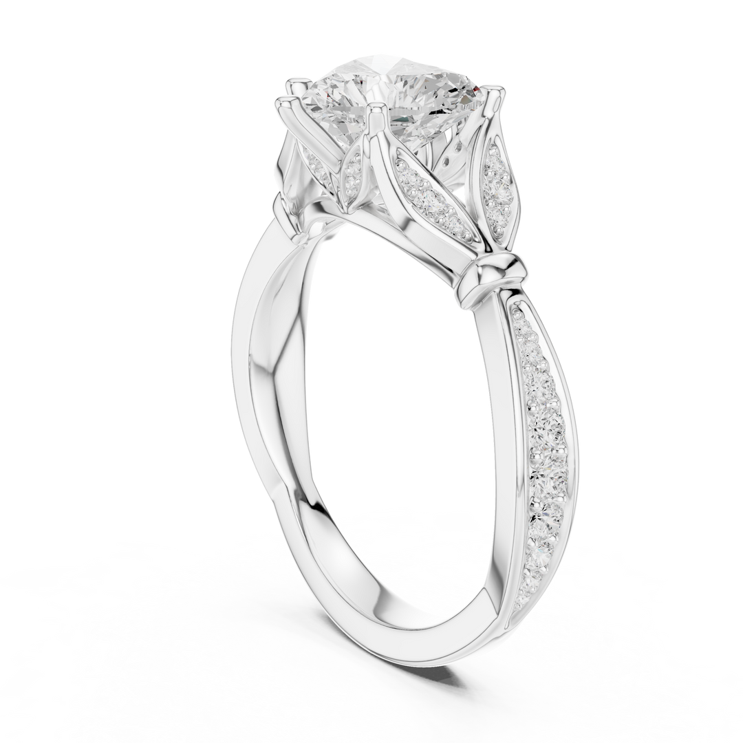Coeur 1.42ct Heart Cut Diamond Ring