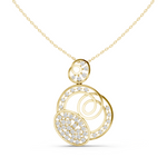 Load image into Gallery viewer, Bubble Circle Pendant — 1.16ct
