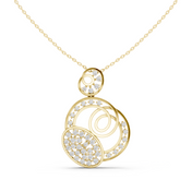 Bubble Circle Pendant — 1.16ct