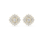 Damini Diamond Halo Stud Earrings