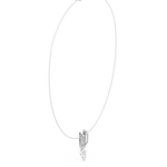 Load image into Gallery viewer, Double-Bar Lariat Necklace — 0.44ct
