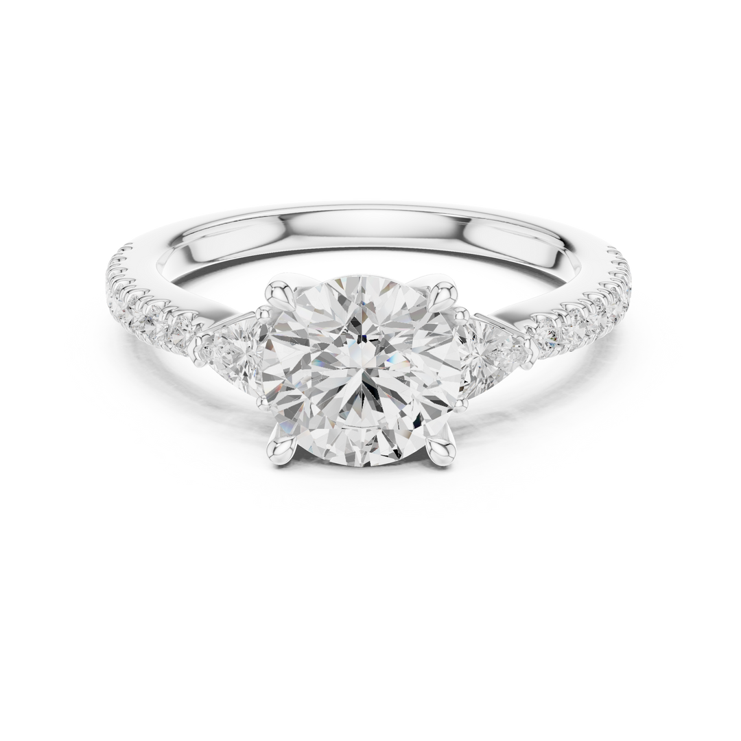 Celestine Round Brilliant Diamond Ring