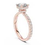 Celeste 1.50ct Cushion Diamond Halo Engagement Ring