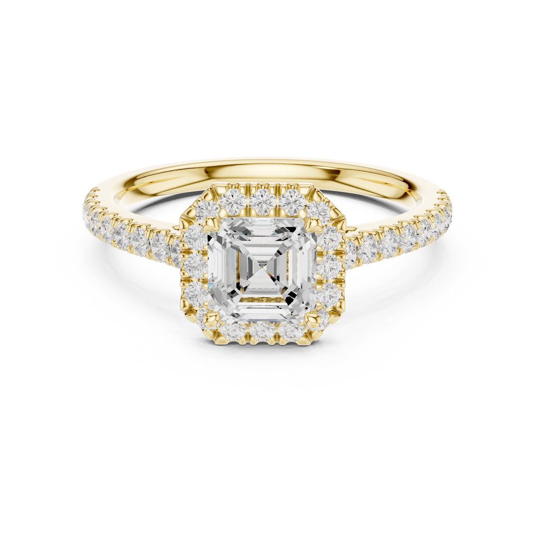 Mireille 0.86ct Emerald Cut Diamond Ring