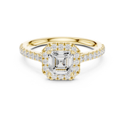 Mireille 0.86ct Emerald Cut Diamond Ring