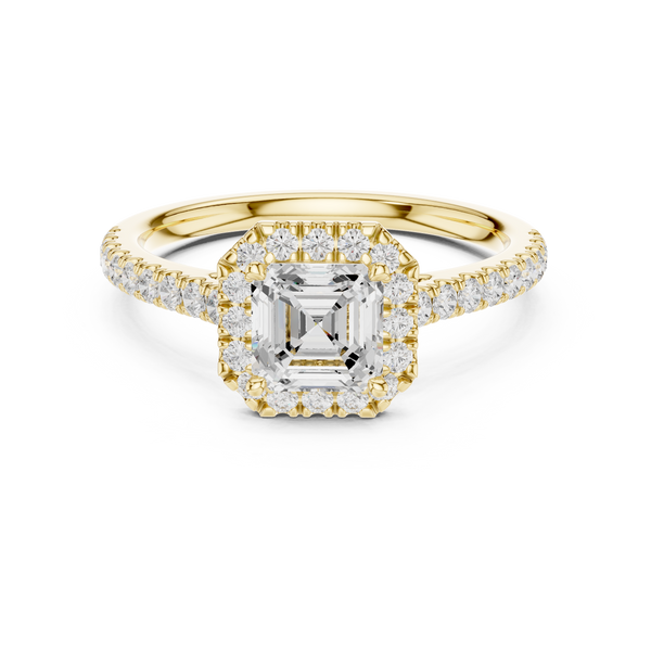 Mireille 0.86ct Emerald Cut Diamond Ring