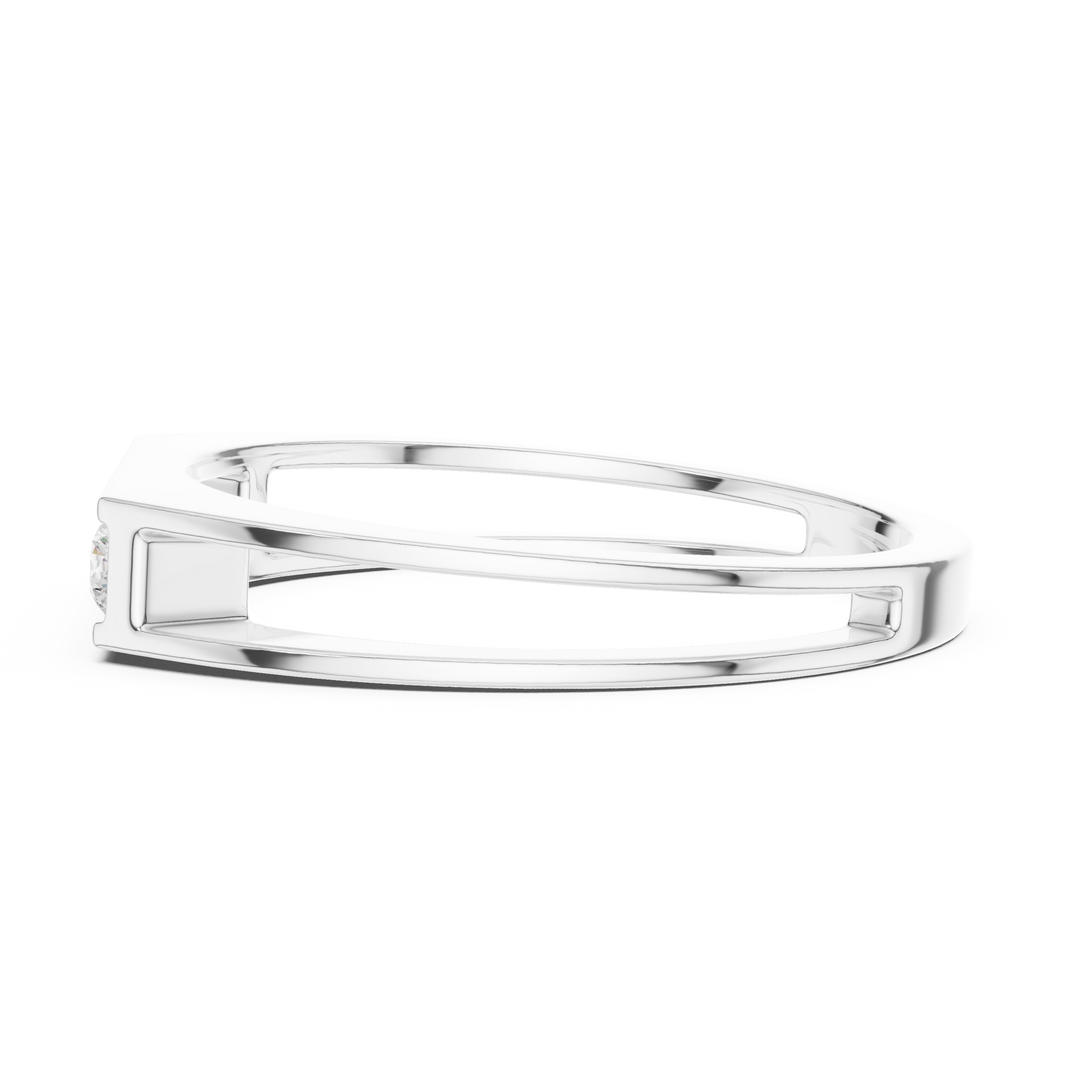 Marquise Channel Mens Ring — 0.50ct