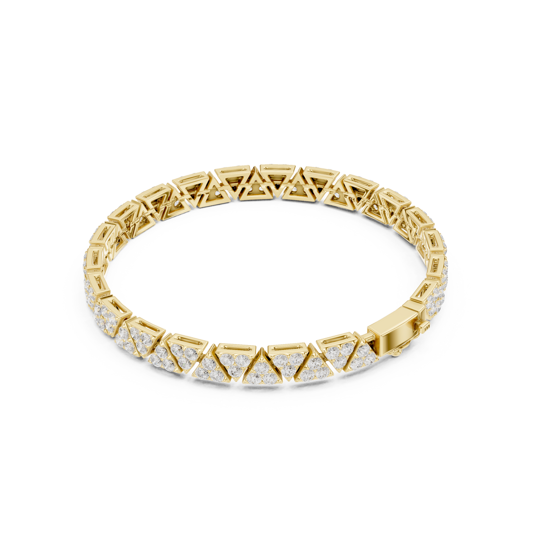 Heavy Cuban Link Men's Bracelet — 4.41ct