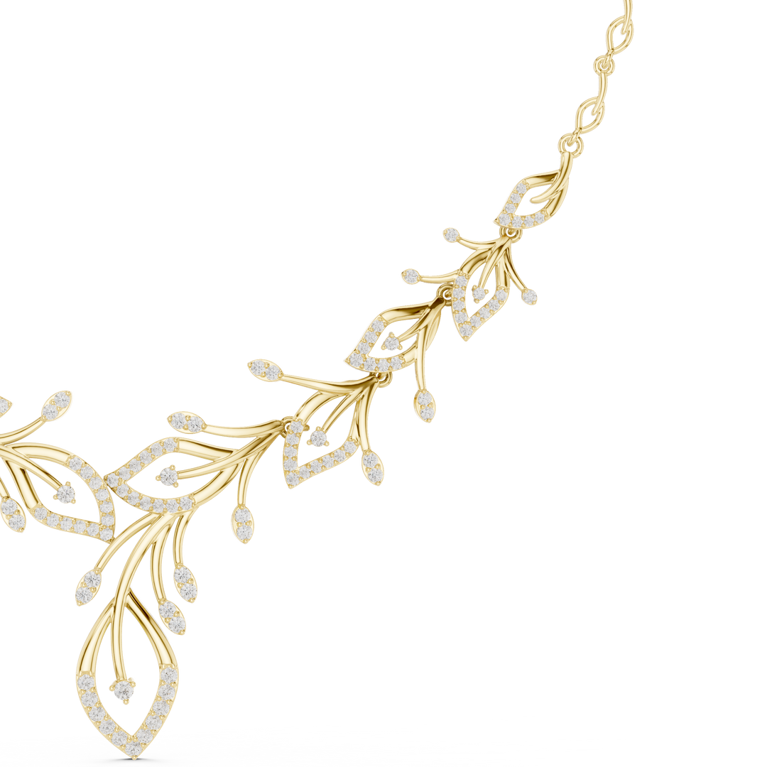 Botanical Spray Necklace — 2.37ct