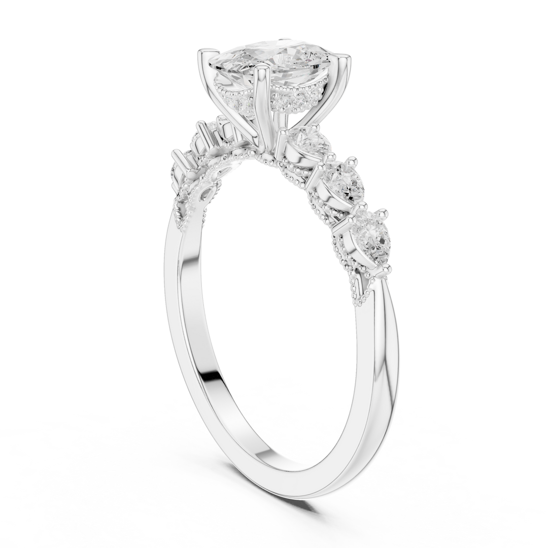 Velour 2.00ct Cushion Cut Diamond Pavé Ring