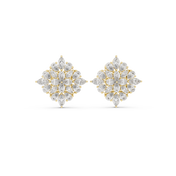 Jyoti Diamond Halo Stud Earrings