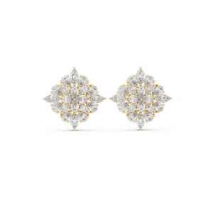 Jyoti Diamond Halo Stud Earrings