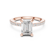 Eden 2.00ct Emerald Cut Diamond Ring