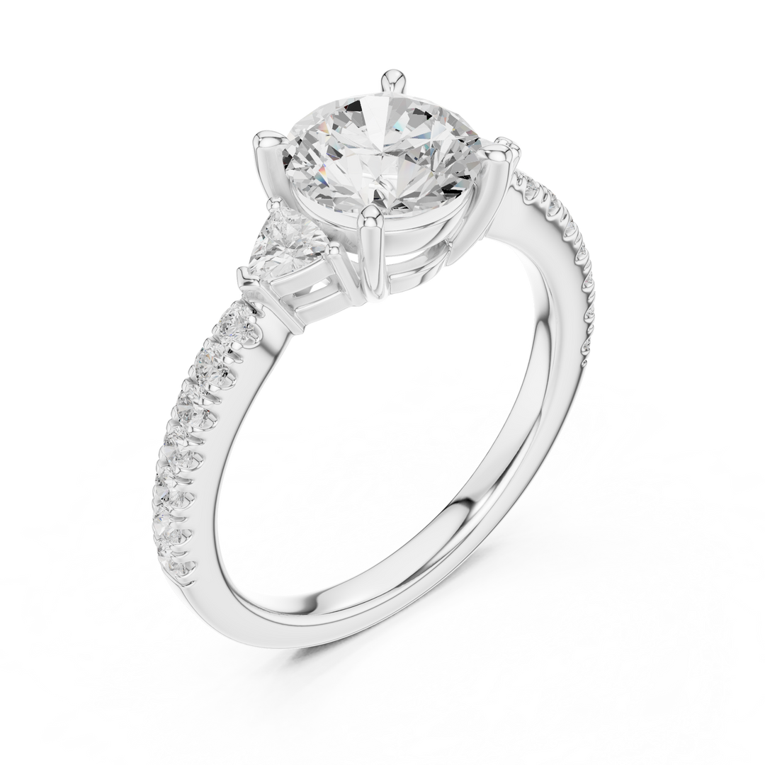 Celestine Round Brilliant Diamond Ring