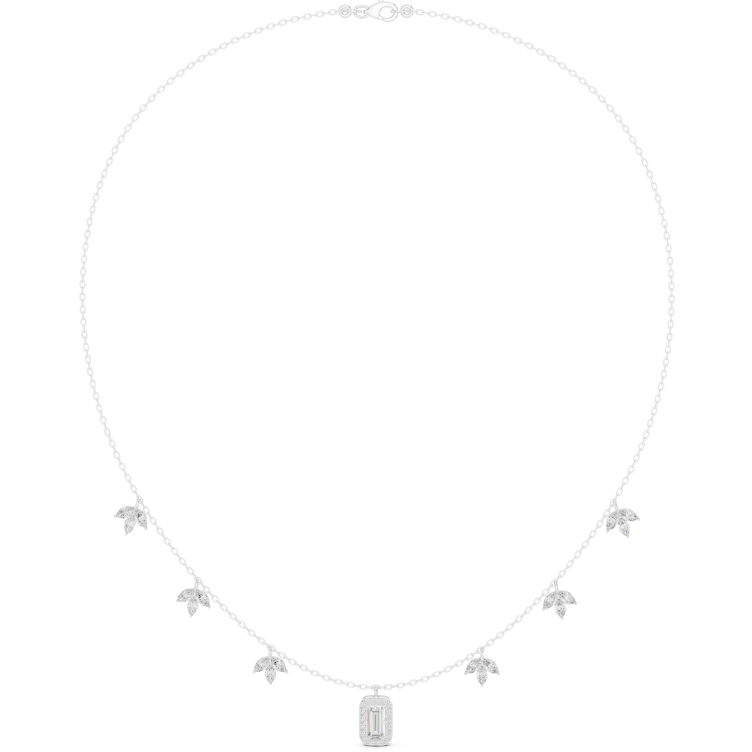 Botanical Leaf Pendant Necklace — 1.73ct