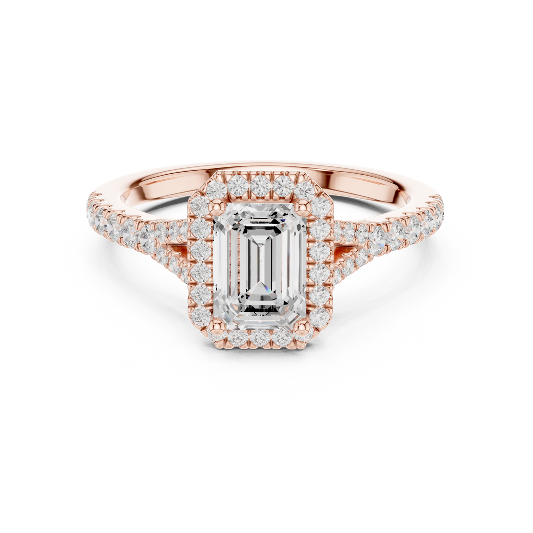 Aria 1.00ct Emerald Cut Diamond Ring
