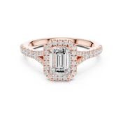 Aria 1.00ct Emerald Cut Diamond Ring
