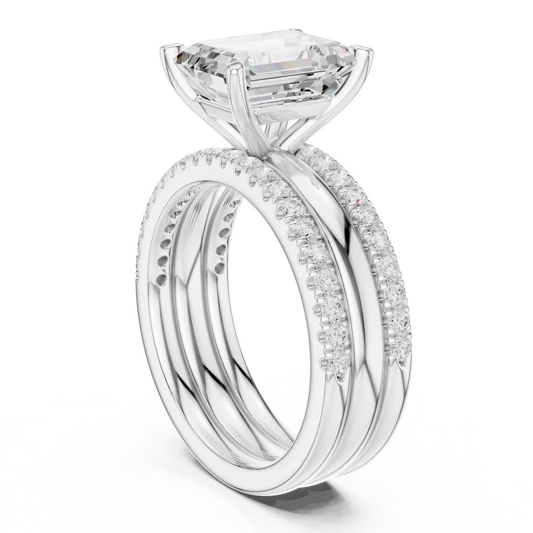 Oberon 2.83ct Emerald Cut Diamond Ring