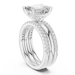 Load image into Gallery viewer, Oberon 2.83ct Emerald Cut Diamond Ring
