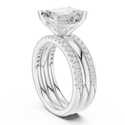 Oberon 2.83ct Emerald Cut Diamond Ring