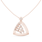 Tiered Triangle Pendant — 0.72ct