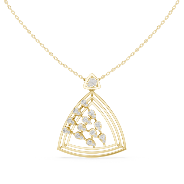 Tiered Triangle Pendant — 0.72ct