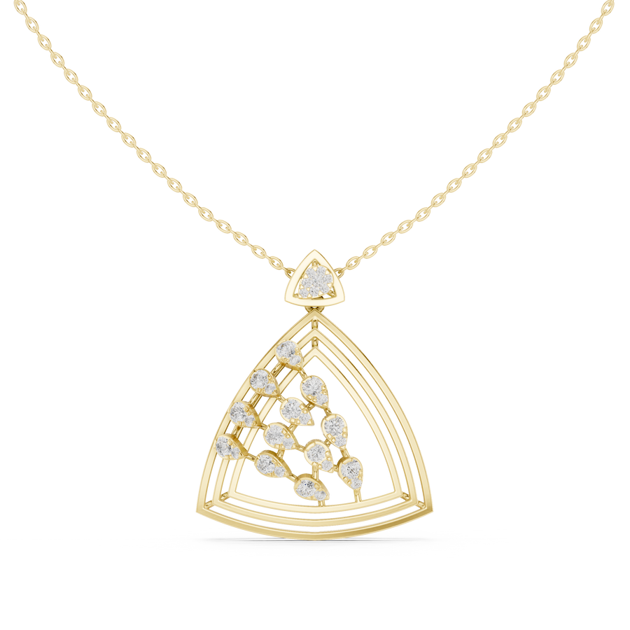 Tiered Triangle Pendant — 0.72ct