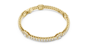 Emerald Station Bracelet — 5.28ct