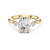 Belle Oval Diamond Solitaire Ring