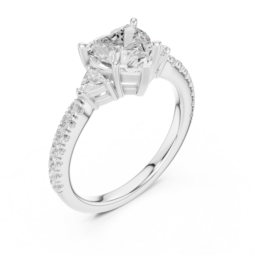 Amour Heart Cut Diamond Ring