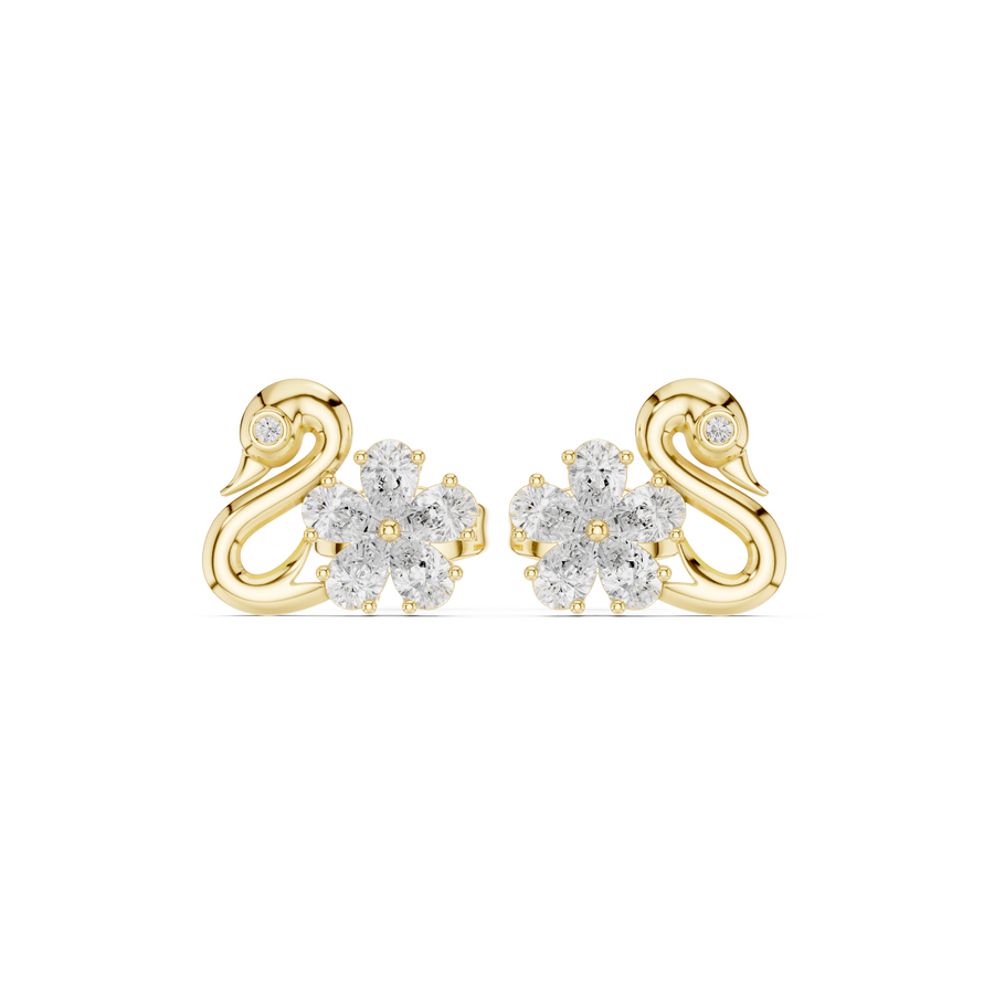 Nora Diamond Solitaire Stud Earrings