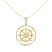 Ship Wheel Pendant — 1.41ct