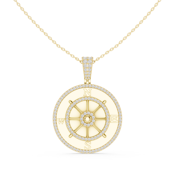 Ship Wheel Pendant — 1.41ct