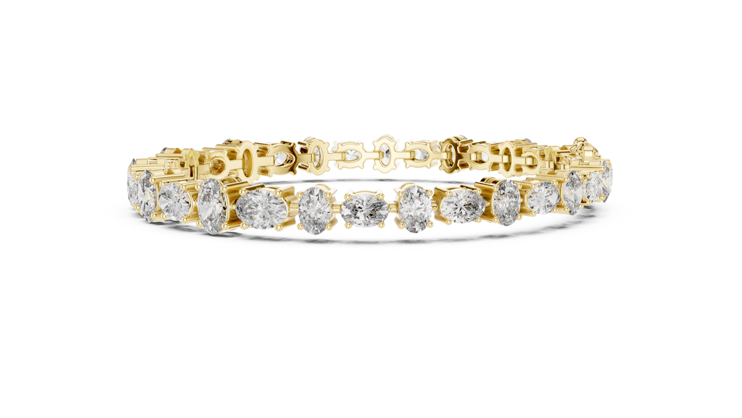 Oval Tennis Bracelet — 7.71ct