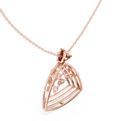 Tiered Triangle Pendant — 0.72ct
