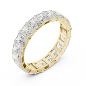 Radiant Eternity Mens Ring — 4.87ct