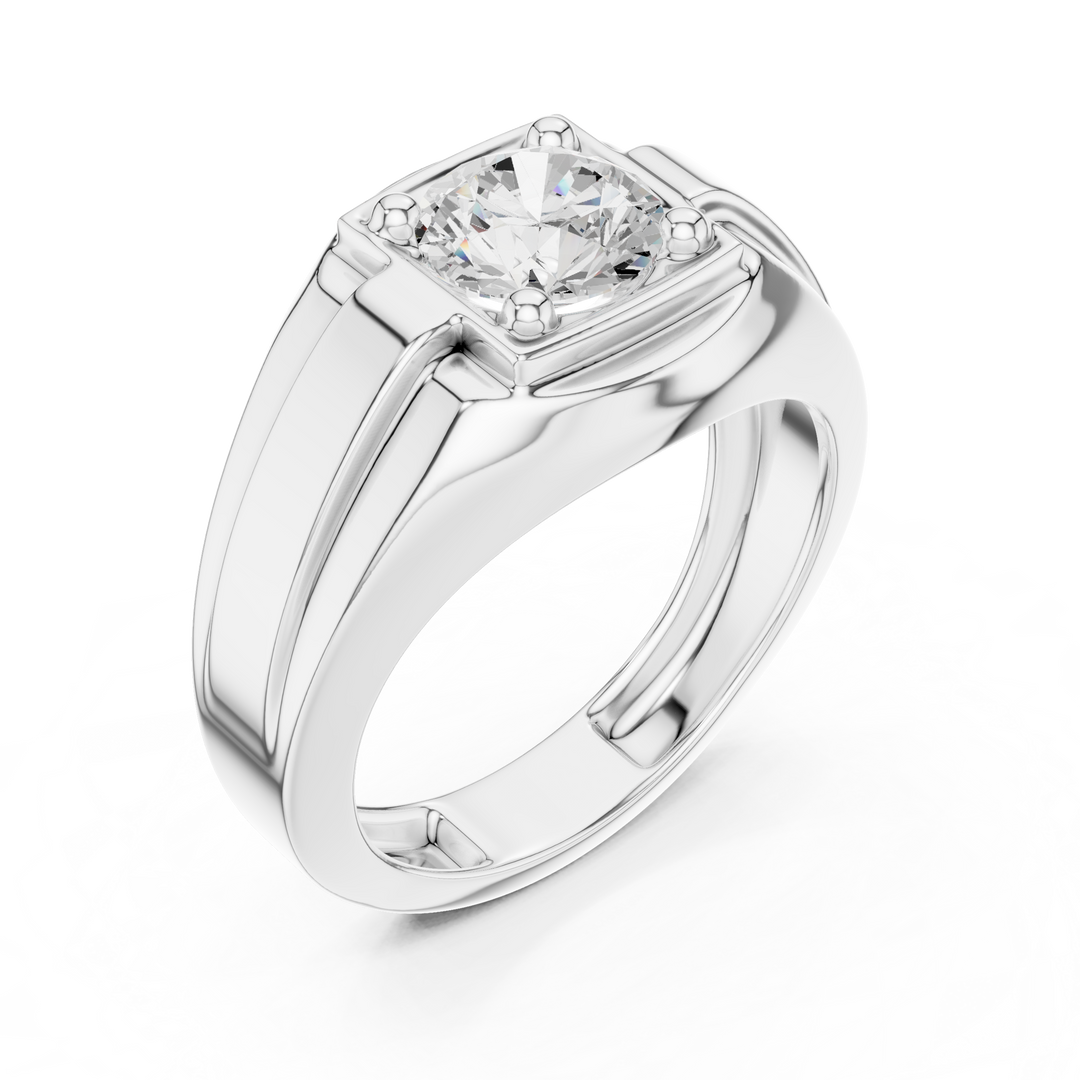 Classic Signet Mens Ring — 1.10ct