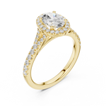 Load image into Gallery viewer, Rosette 1.00ct Oval Diamond Ring
