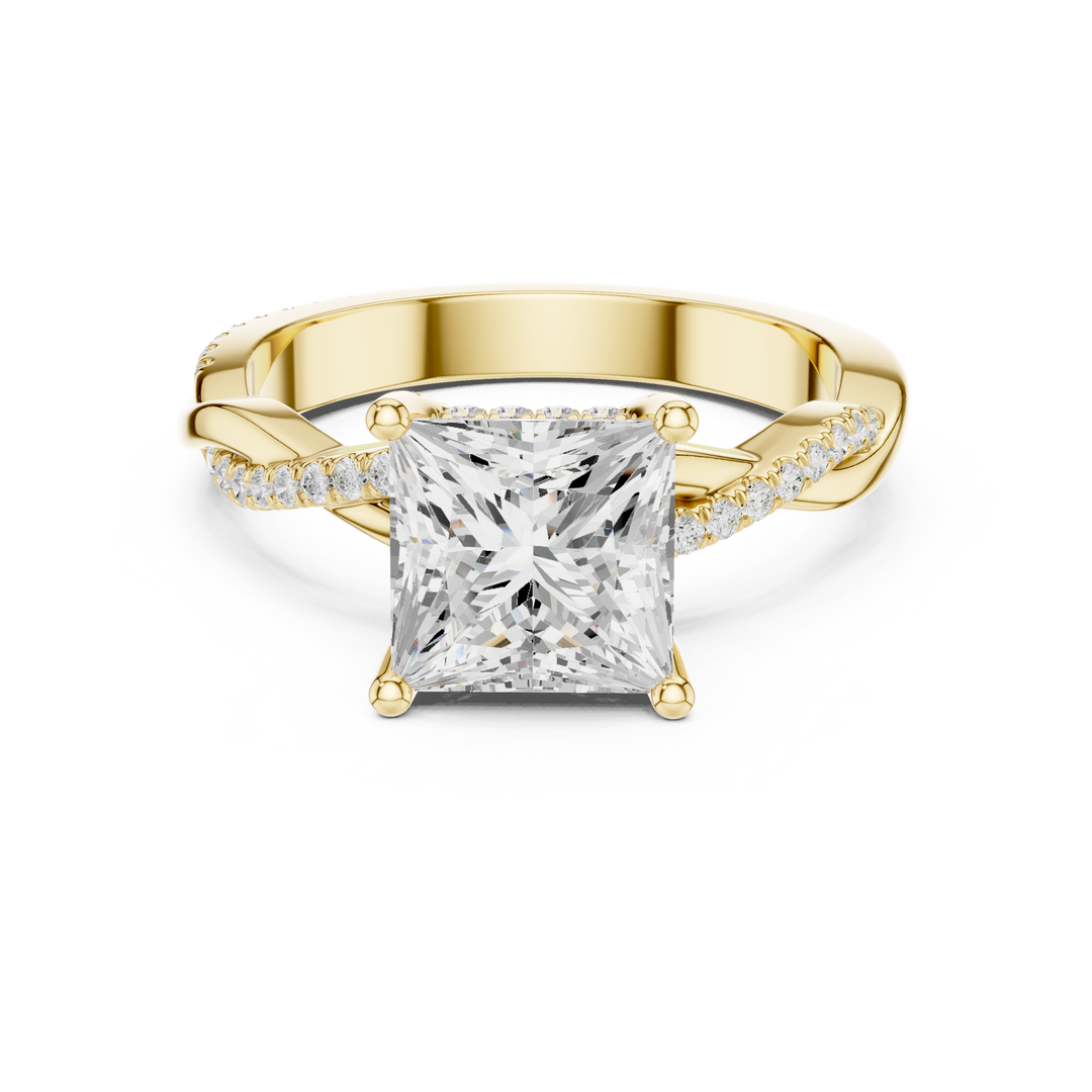 Imperial 2.00ct Princess Cut Three-Stone Diamond Ring
