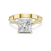 Imperial 2.00ct Princess Cut Three-Stone Diamond Ring
