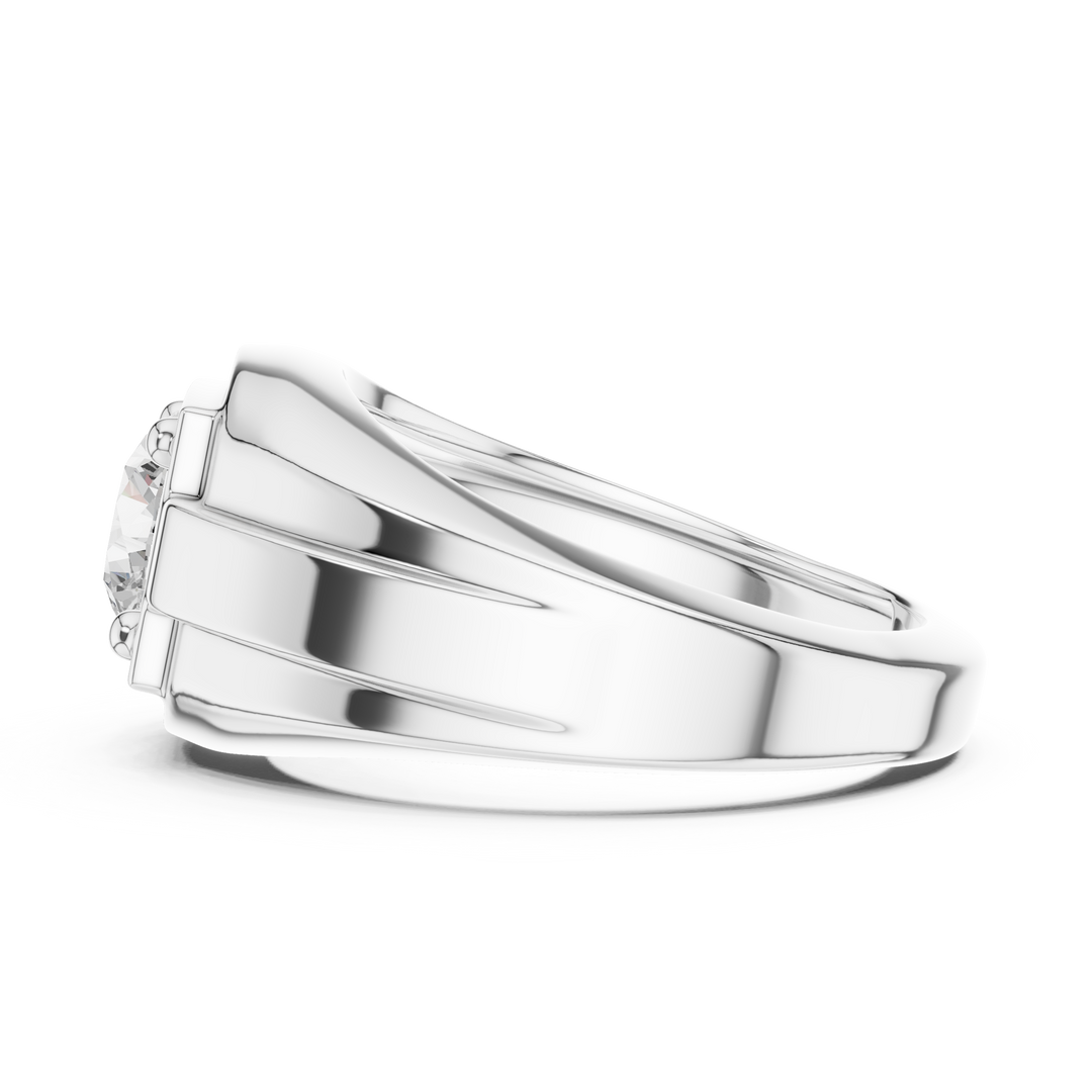 Classic Signet Mens Ring — 1.10ct