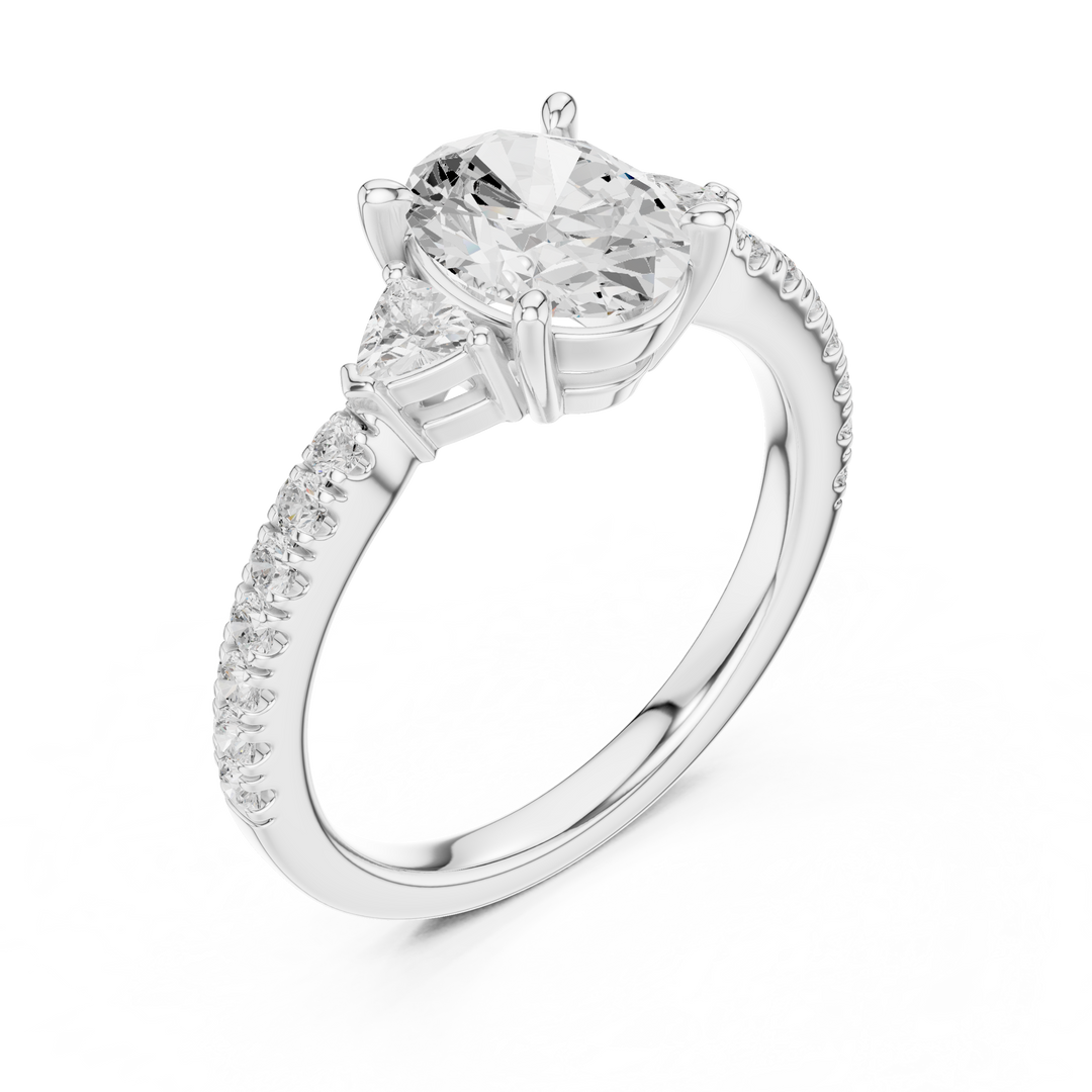 Serenity Oval Diamond Ring