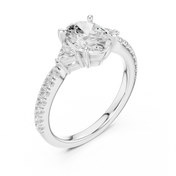 Serenity Oval Diamond Ring