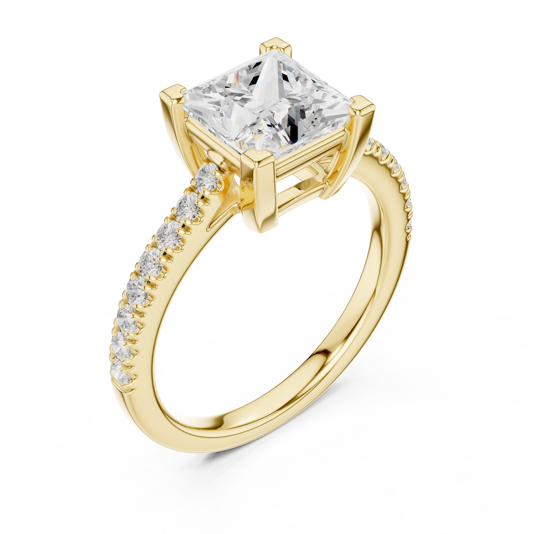 Reina 2.00ct Princess Cut Diamond Engagement Ring